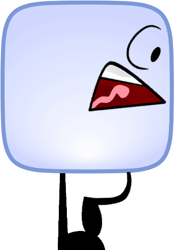 Ice Cube Pose Bfdi - Object Shows Ice Cube (350x506)