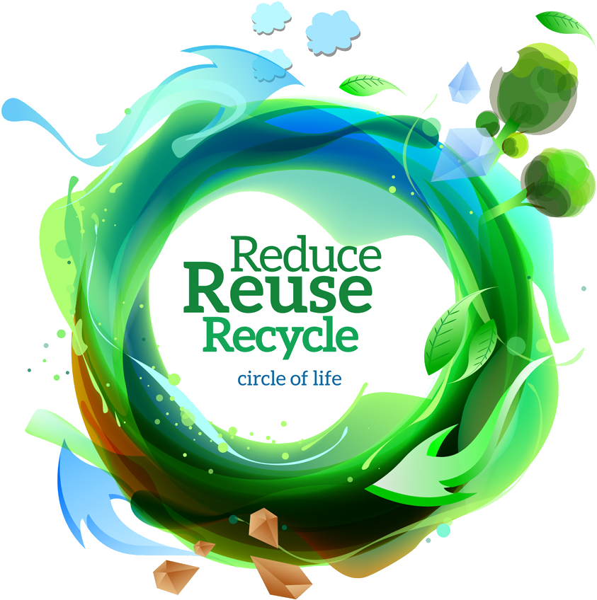 Reduce Reuse - Environment Reduce Reuse Recycle (1000x933)