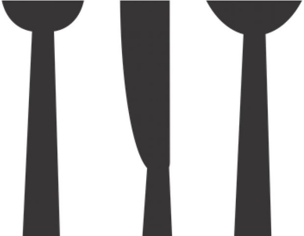 Fork Clipart Silverware - Silhouette (640x480)