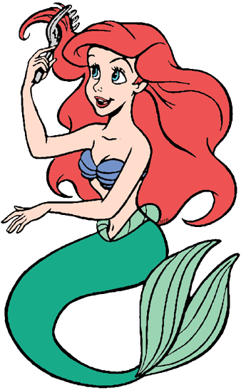 Fork Clipart Mermaid - Comb (338x548)
