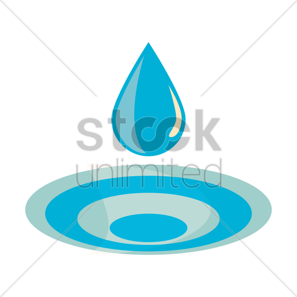 Water Drop - Vector Graphics (600x600)