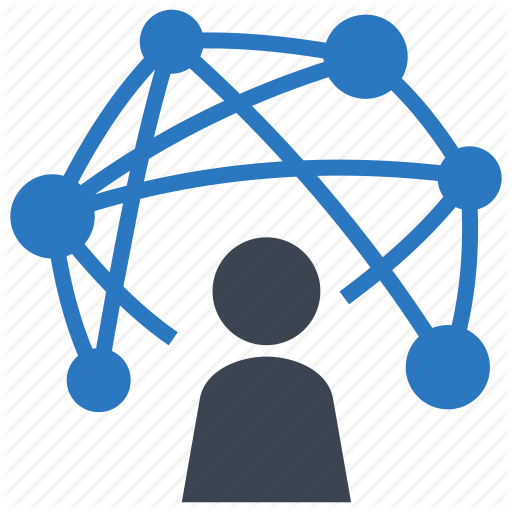 Communication Community Connection Global Internet - Network Icon (512x512)
