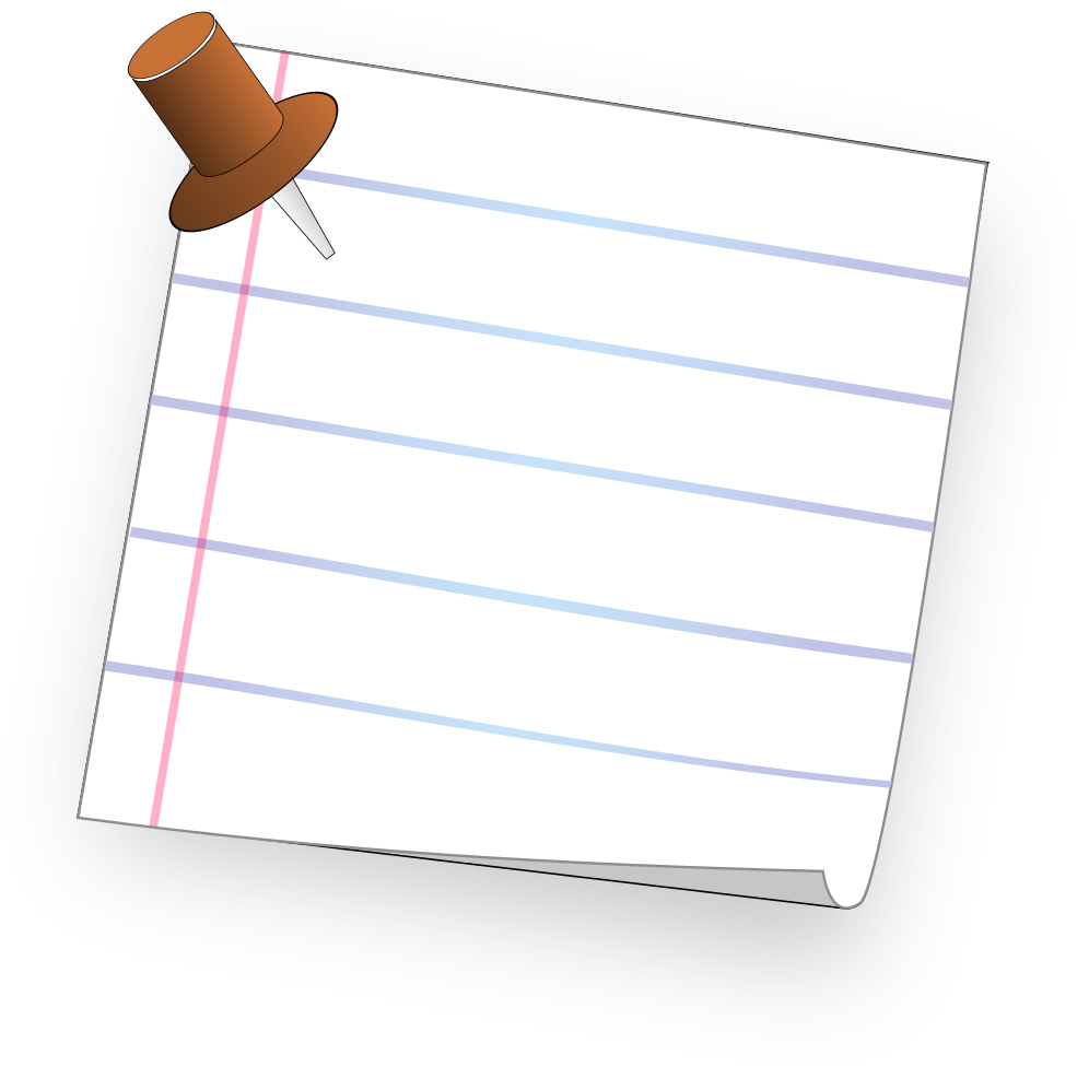 Paper Post-it Note Drawing Pin Notebook - Note With A Pin (1024x1024)