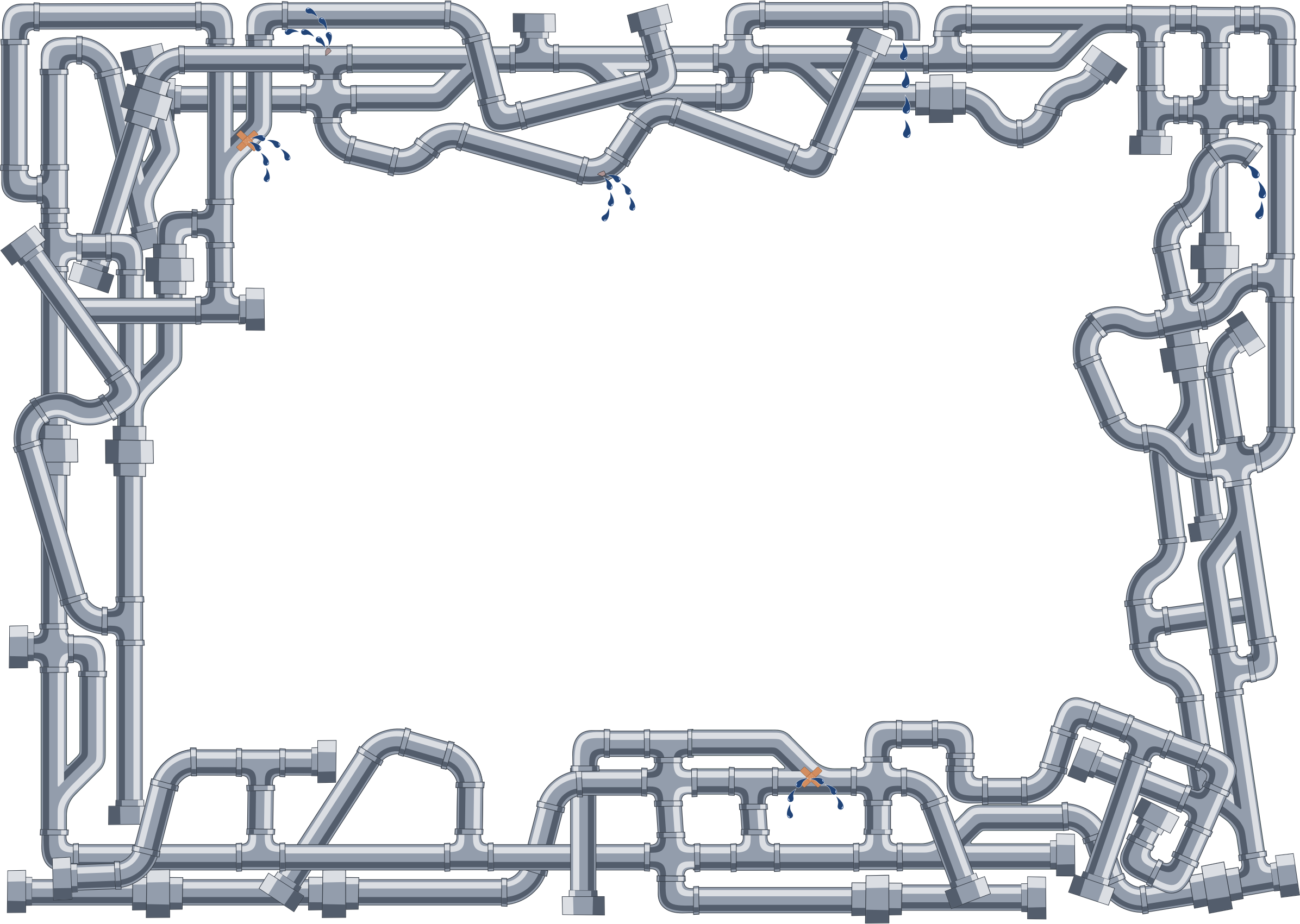Pipe Frame - Pipe Frame Png (2392x1701)