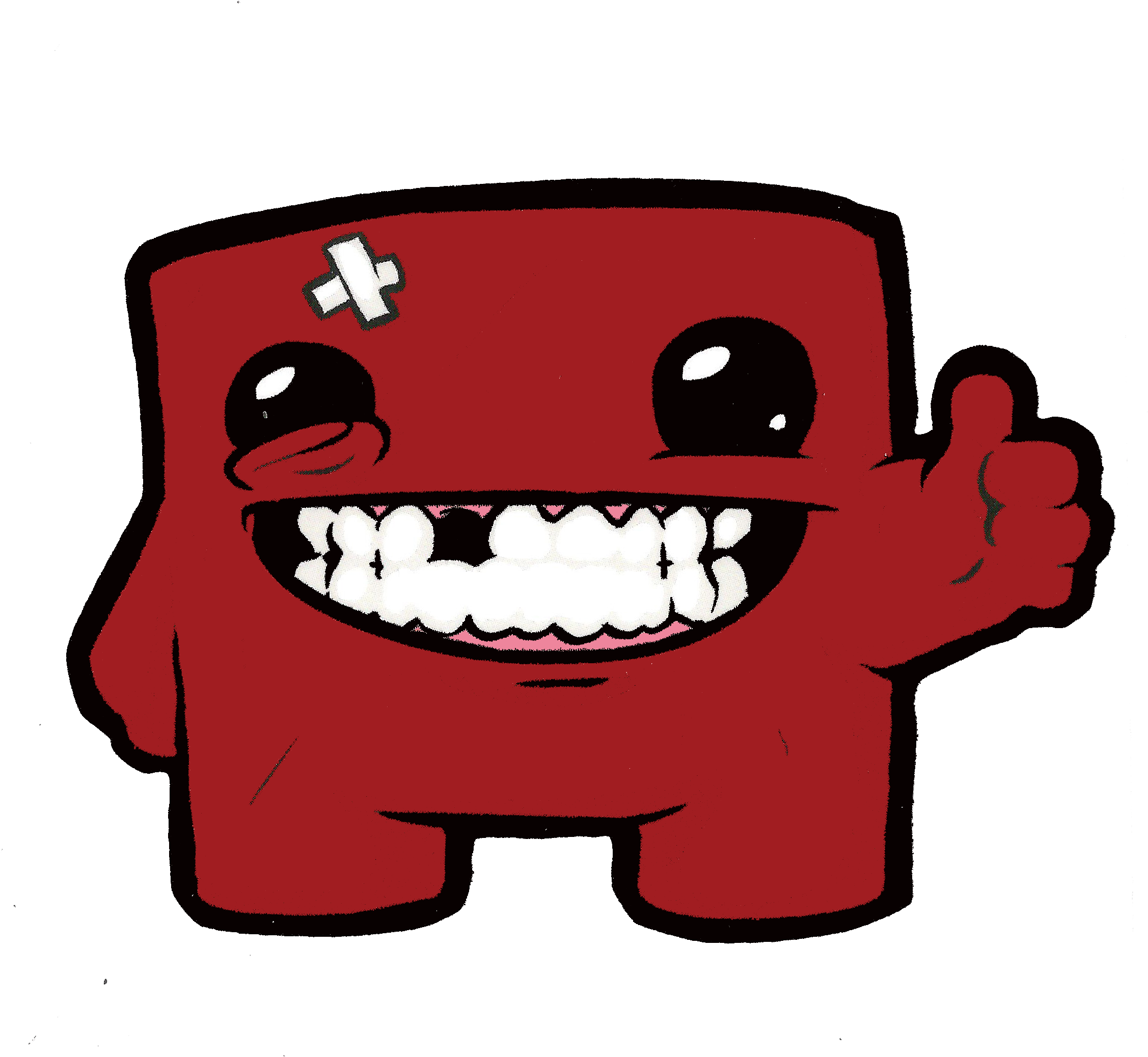 Meat Boy - Super Meat Boy (2361x2111)