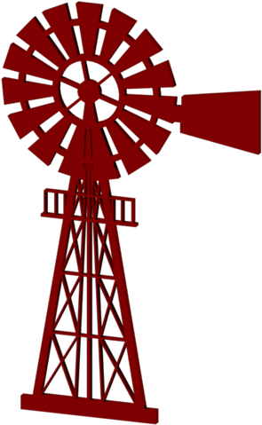 Wind Pump Clip Art - Wind Pump Dxf (500x500)