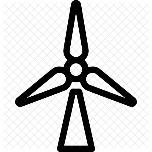 Windmill Icon - Turbine (512x512)