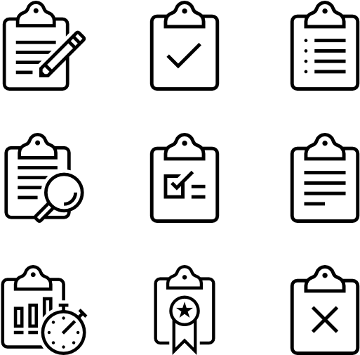 Clipboards - List Icon (600x564)