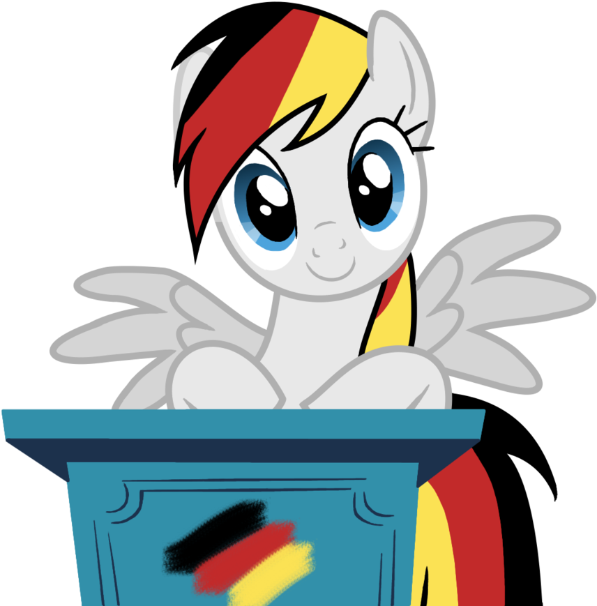 German Pony By Kitfuchs - Mlp German Pony (900x884)