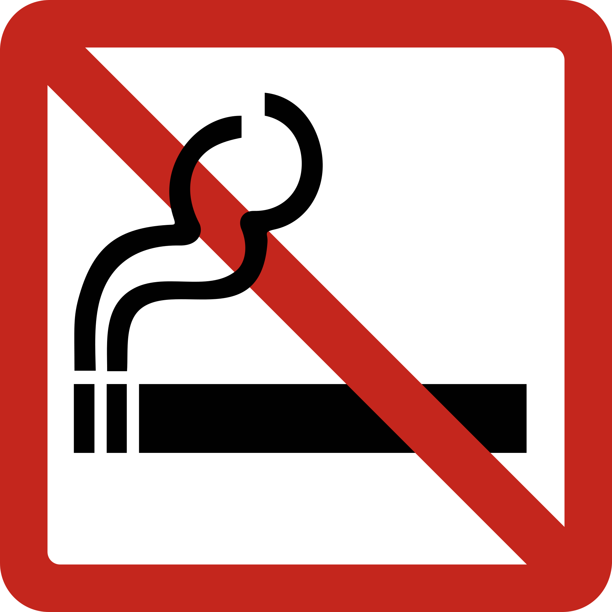 Open - No Smoking Square (2000x2000)