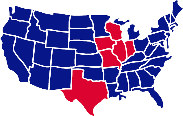 Usmap - United States Silhouette Map (648x404)