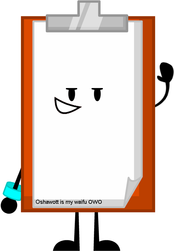 Clipboard Pose - Clipboard Bfdi (638x864)