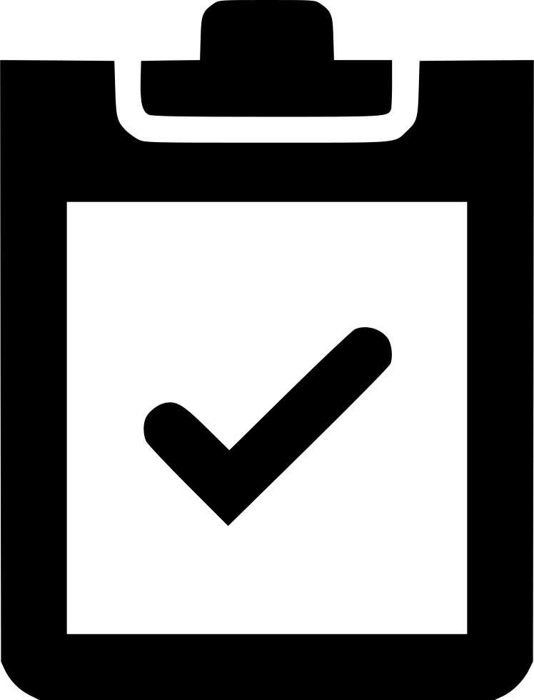 Clipboard Checkmark Comments - Clip Board With A Check Mark (748x980)