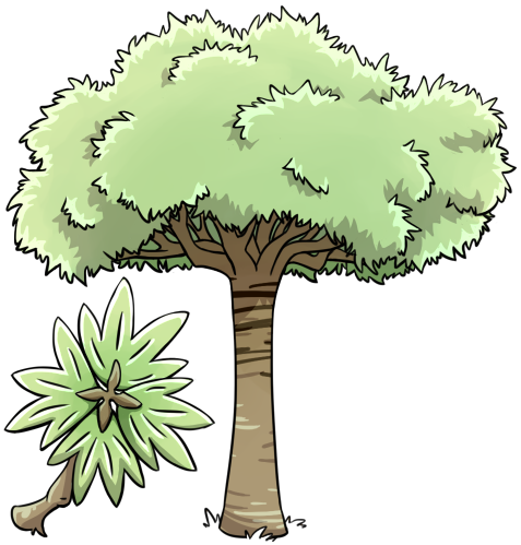 Clover Tree By Wyngrew - Drawing (500x500)
