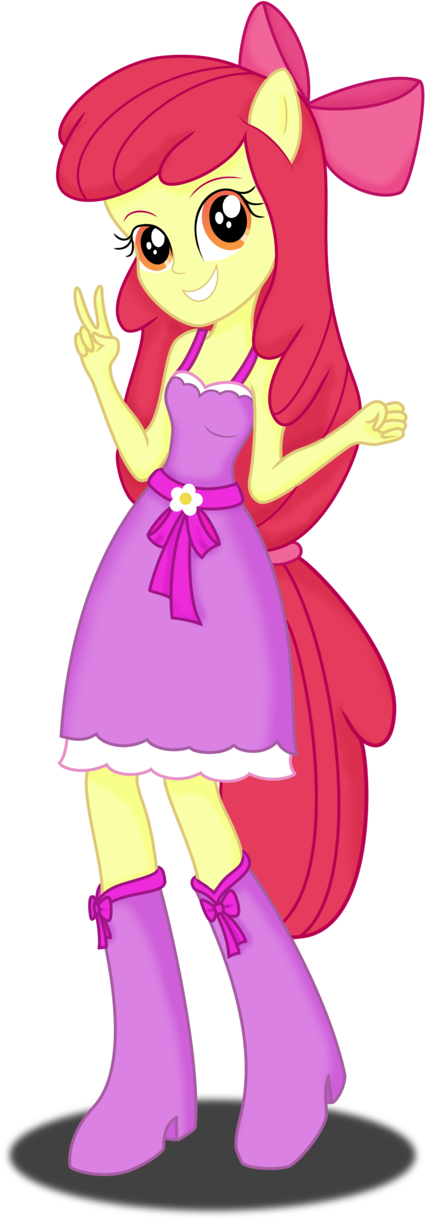 Apple Bloom By Deannaphantom13 On Deviantart - Pony (1024x2640)