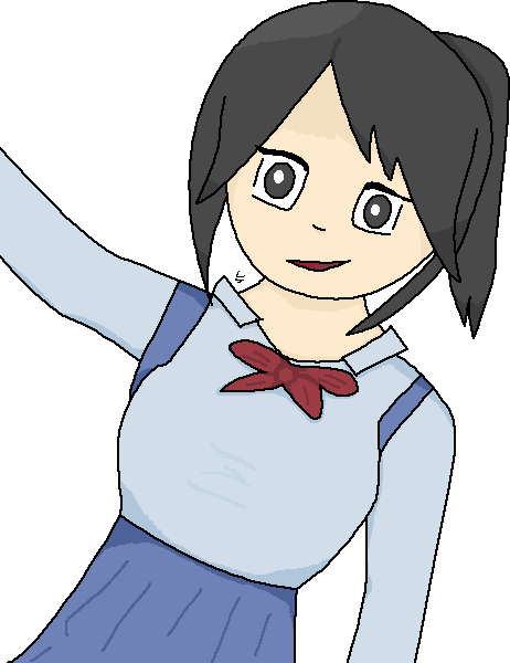 Ayano Aishi - Cartoon (462x600)