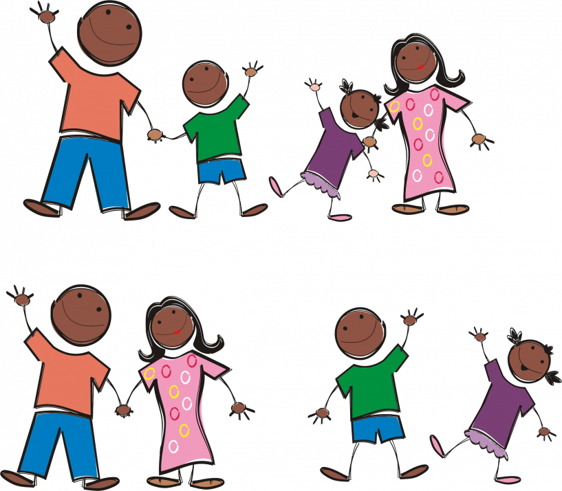 Black People Stick Figures (817x715)
