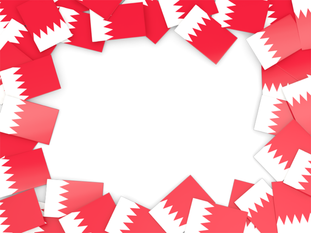 Bahrain Flag Frame (640x480)
