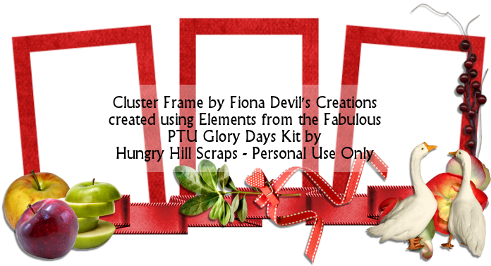 New Cluster Frames Made Using The Glory Days Scrap - Mcintosh (700x400)