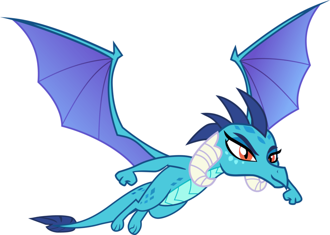 Mlp Ember Flying (1059x755)