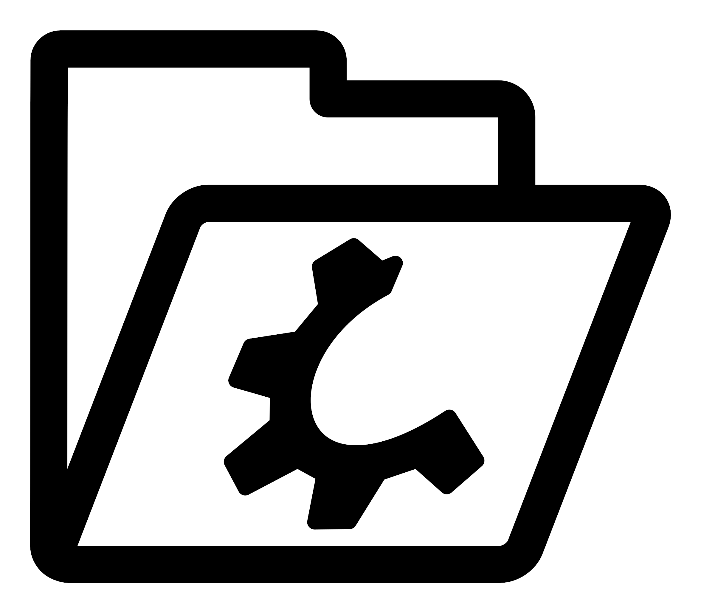 Folder Crystal - Open Primary Symbol (2400x2400)
