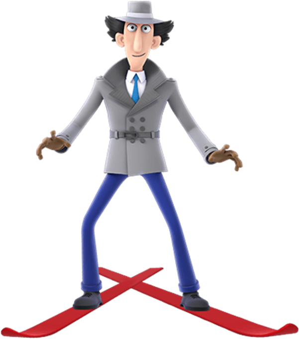Gadget Skis - Cartoon (601x681)
