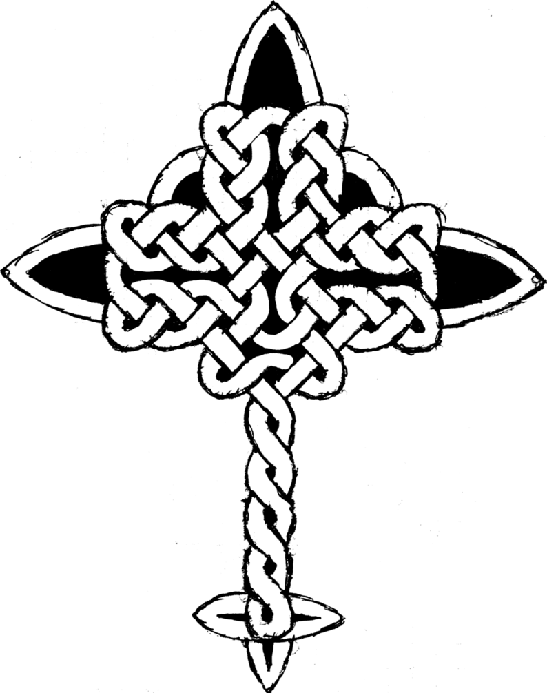Celtic Knot Cross Thing By Thenextdecade - Drawing (794x1006)