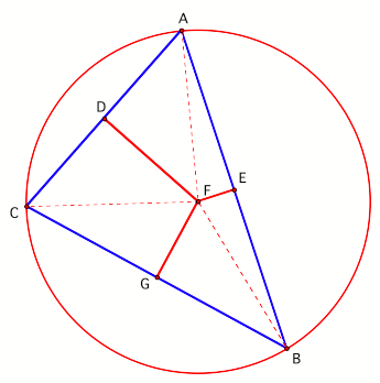 This Point Is Also Called The Circumcenter Because - Circle (345x348)