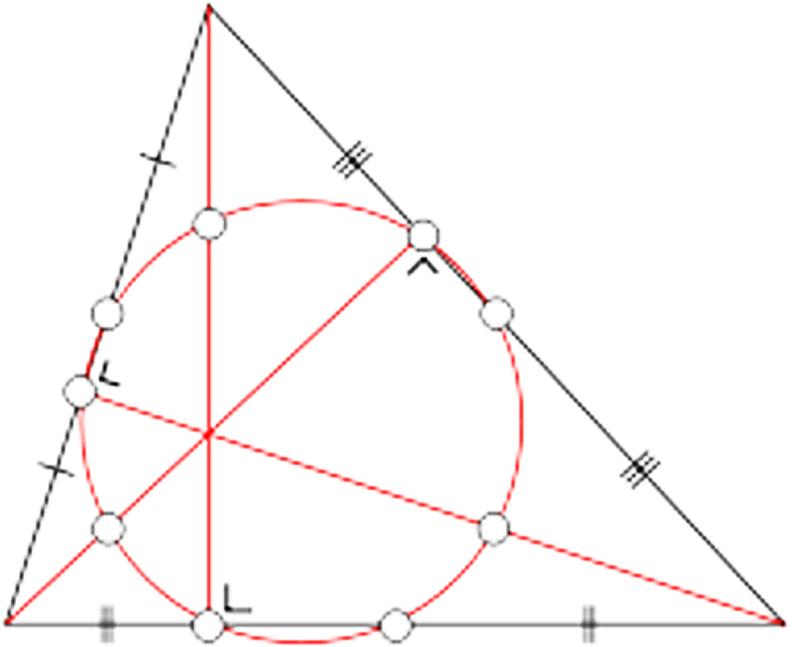 200px-triangle - Ninepointcircle - Svg - Triangle (833x675)