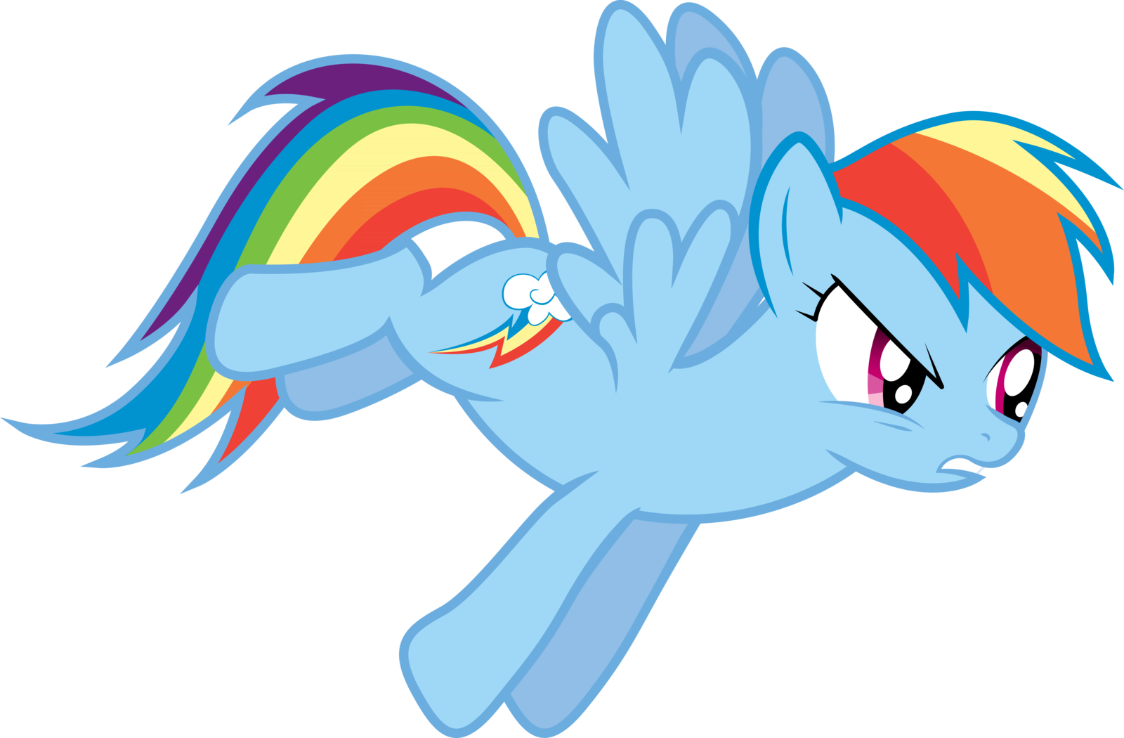 Rainbow - Rainbow Dash Very Angry (1600x1050)