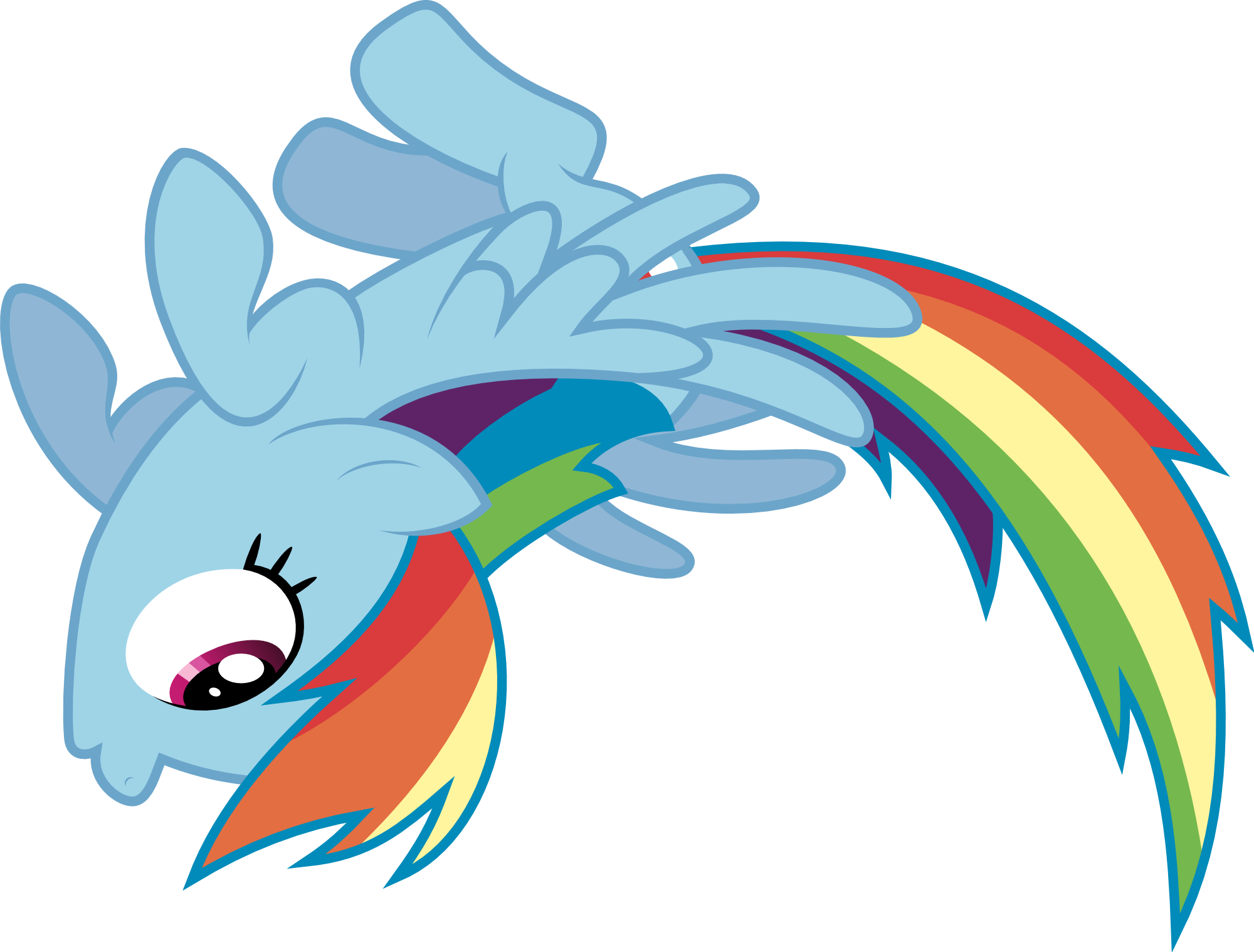 Mlp Rainbow Dash Flying Mad - Rainbow Dash Flying Png (2000x1518)