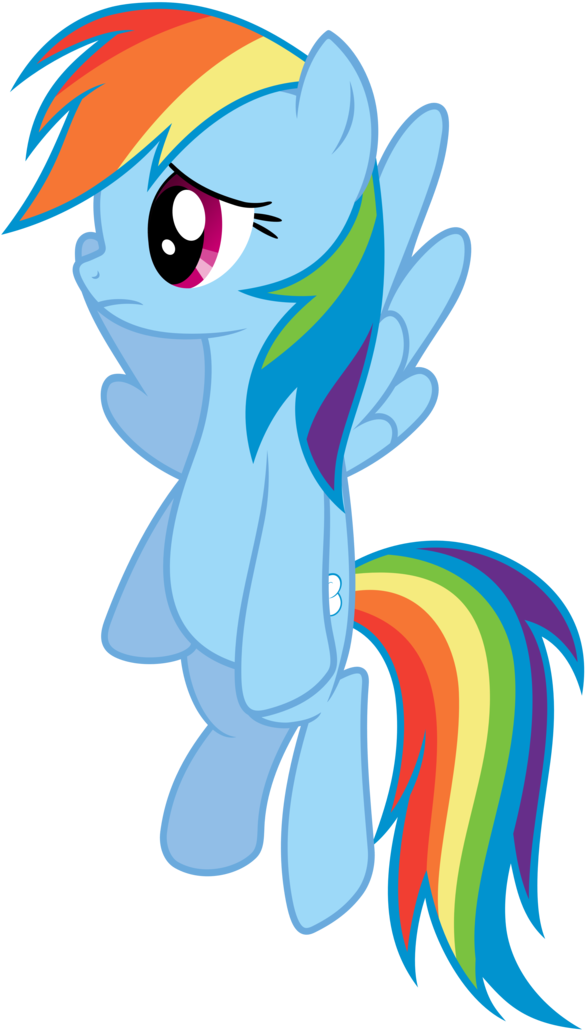 Rainbow Dash Vector - Mlp Rainbow Dash Sad (755x1057)