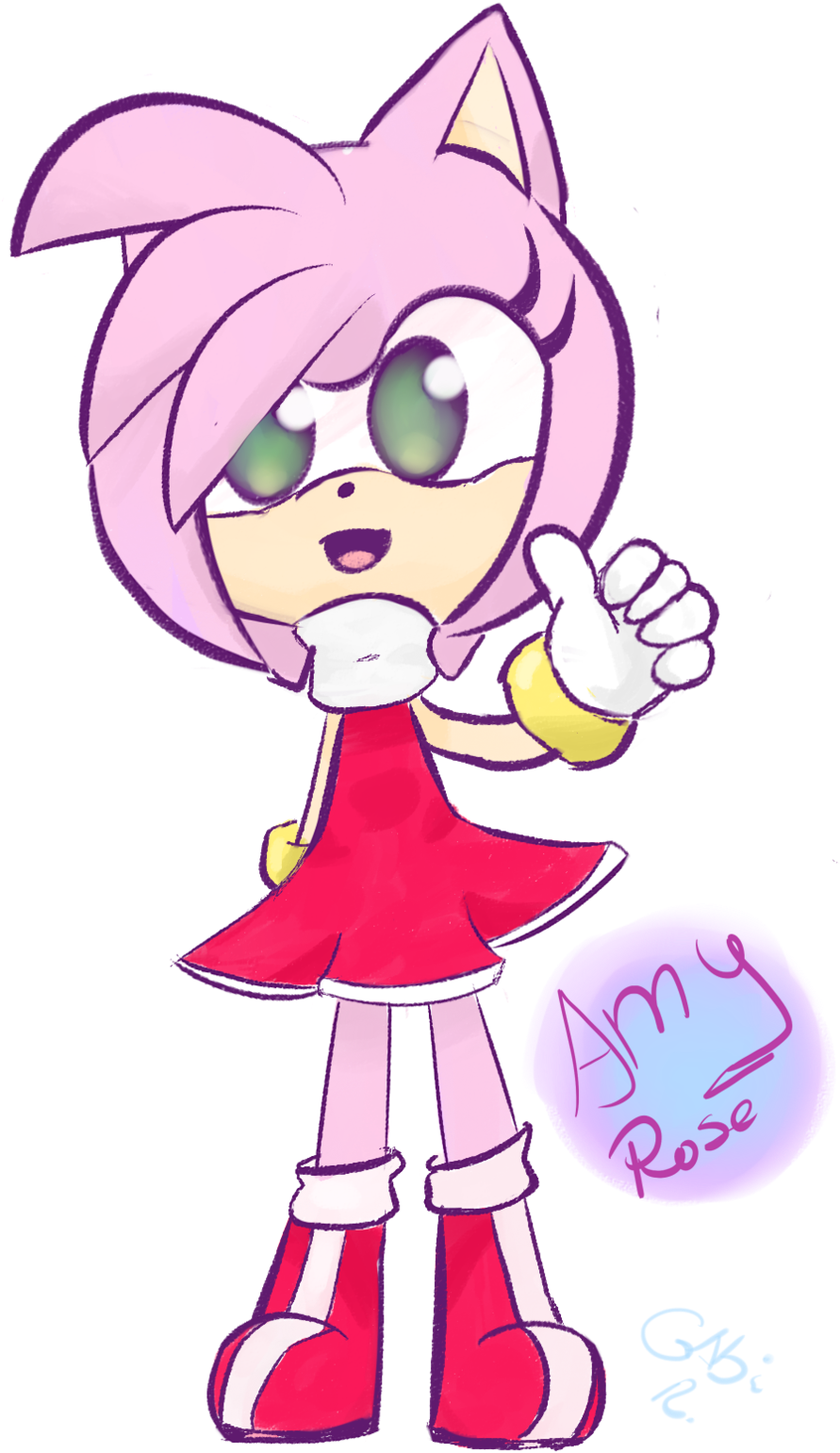 Omg Is Amy Rose - Drawing (900x1552)