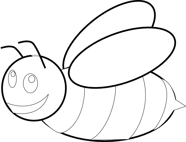 Bumble Bee Template Printable - Bumble Bee Template Printable (600x460)