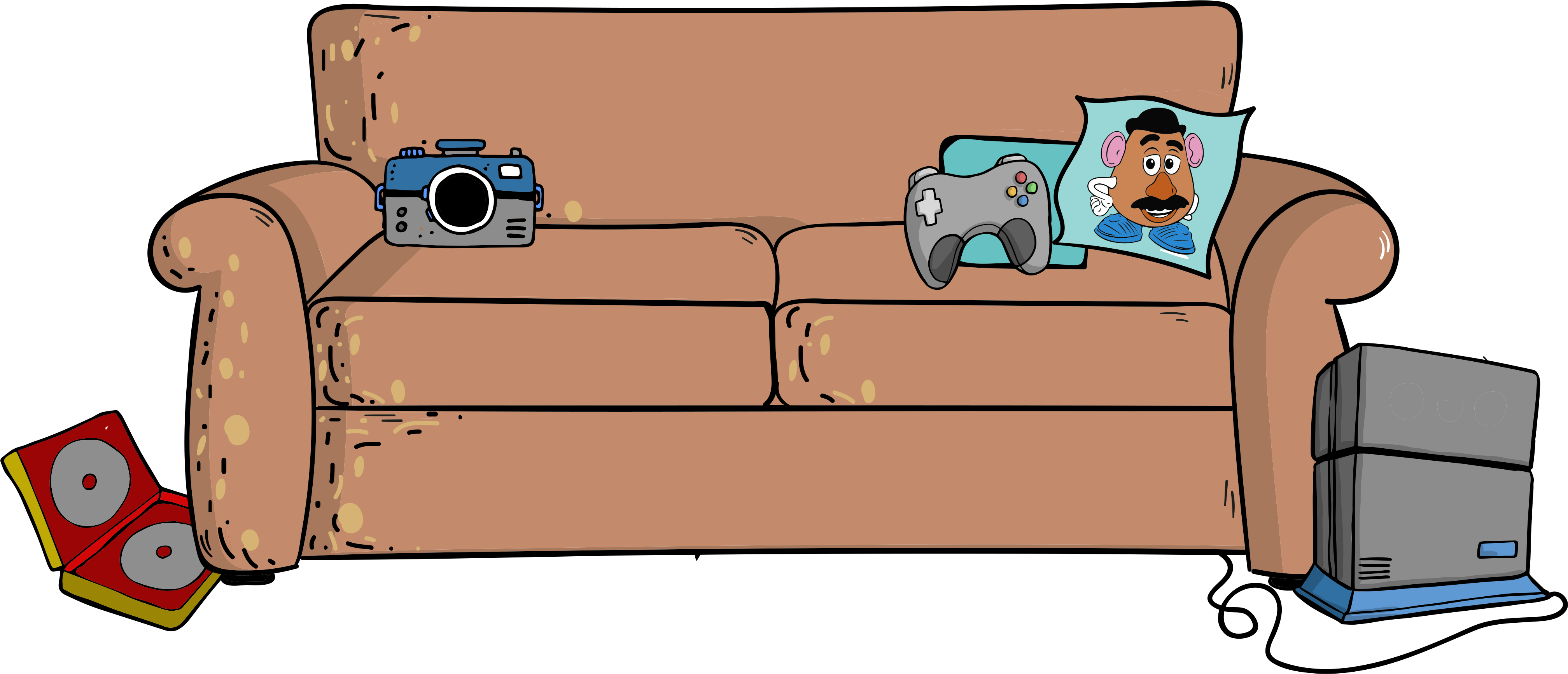 The Couch Potateaux - Studio Couch (4167x4167)