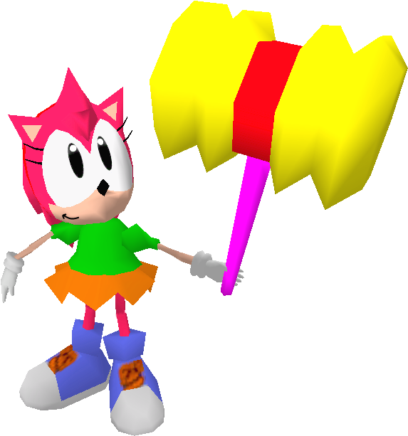 Classic Amy Render By Silverdahedgehog06 - Comics (803x631)