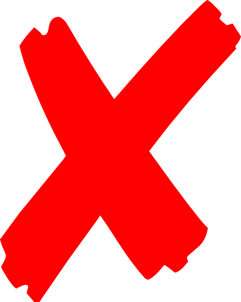 Red X Clipart (728x910)