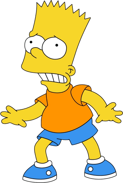 Bart Simpson Transparent Background (406x604)