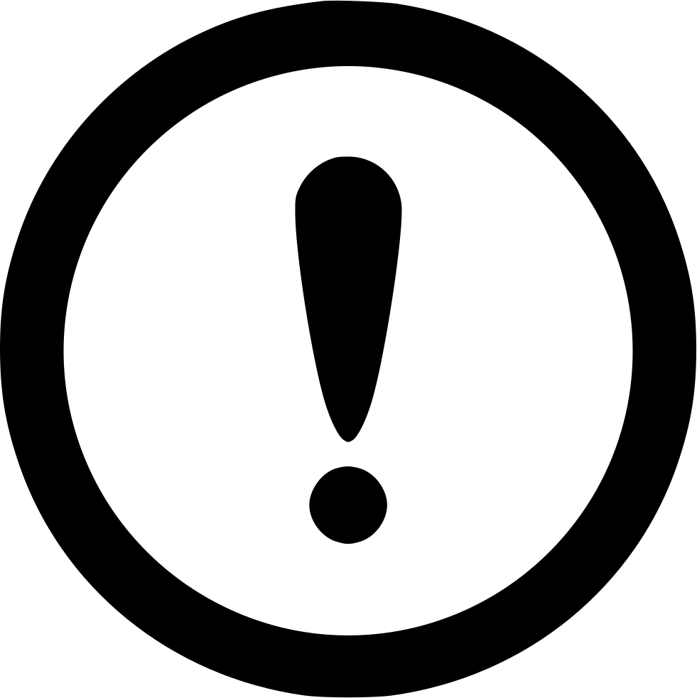 Warning Error Attention Stop Comments - Copyright Logo Png (981x982)