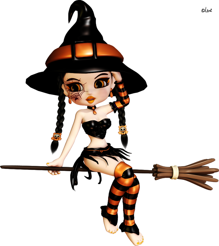 Witch-155 - Bruxinhas De Halloween (703x789)