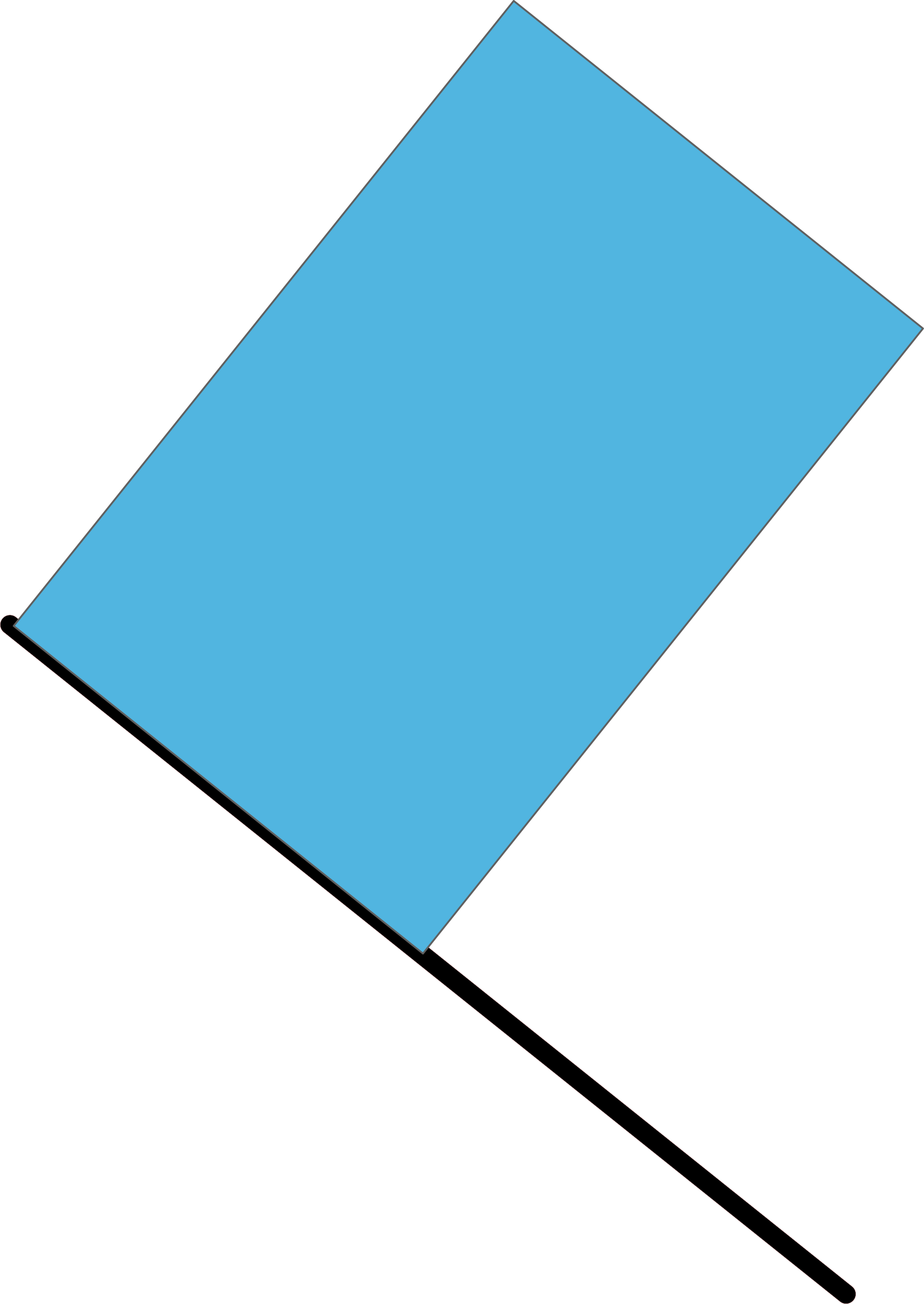 Flag - Blue Flag Vector Png (1701x2400)
