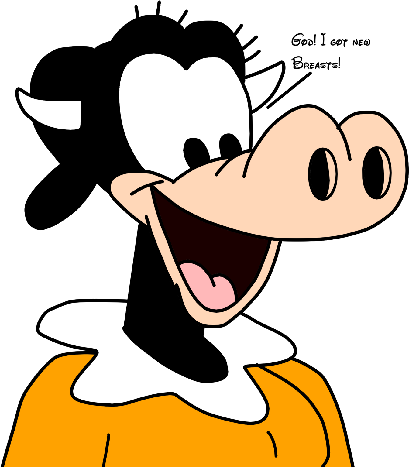 Clarabelle Cow - Cartoon (1600x1600)