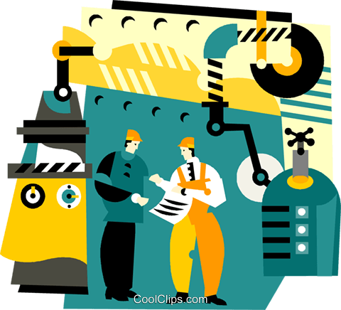 Factory Worker Is Working On Laser Plotter Stock Vector - Manufacturing Technology Research: V. 2 By J. Paulo (480x436)