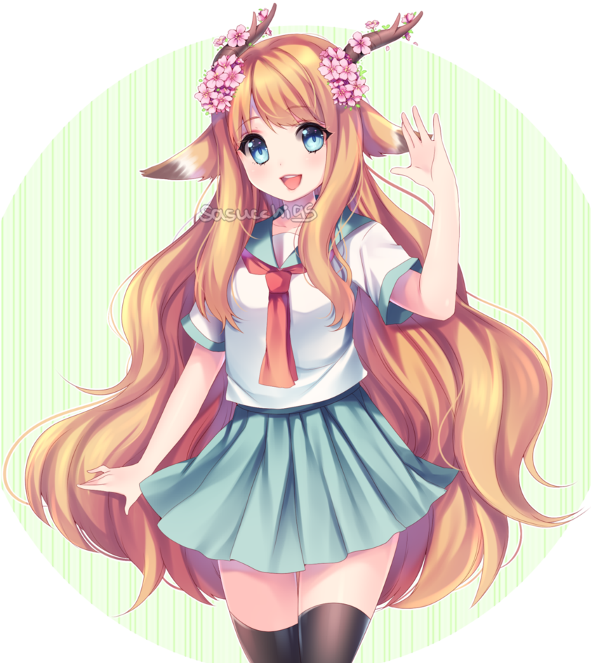 View Deviation - Anime Girl Half Body (841x950)