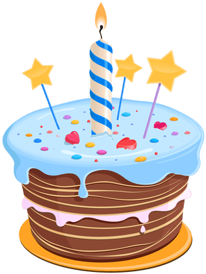 Birthday Cake Vector (400x400)