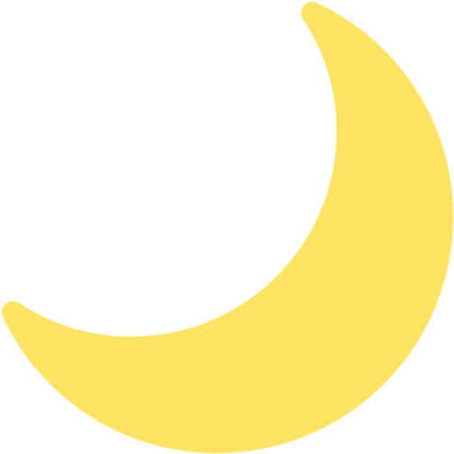 Mozilla - Crescent Moon Png Yellow (512x512)