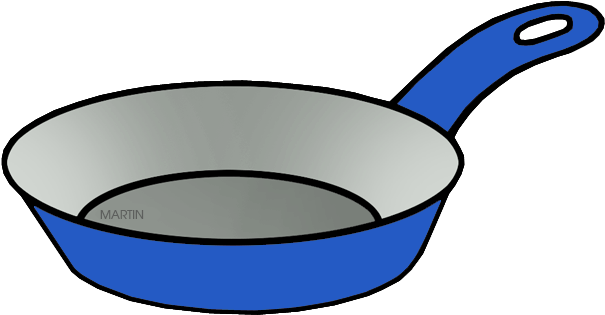 Blue Pan - Clip Art (648x365)