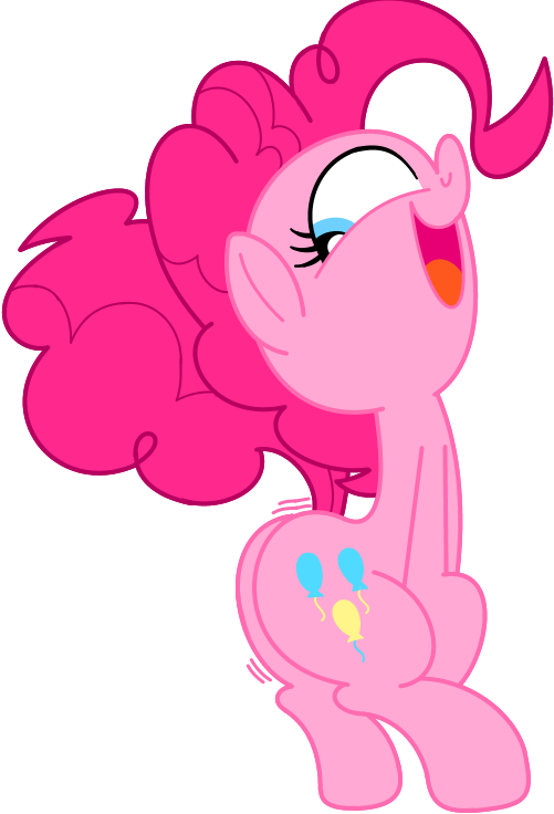 Freepi, Butt Shake, Cute, Pinkie Pie, Plot, Plot Shake, - Cartoon (501x736)