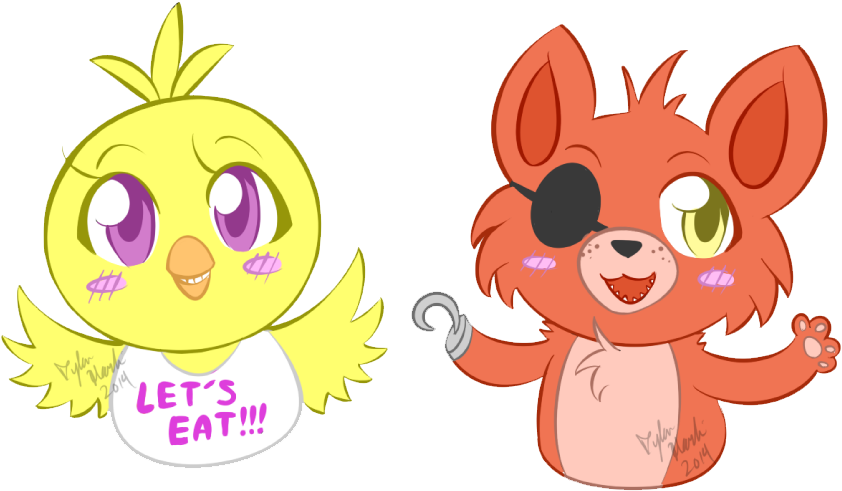 Fnaf7 - Cartoon (887x547)