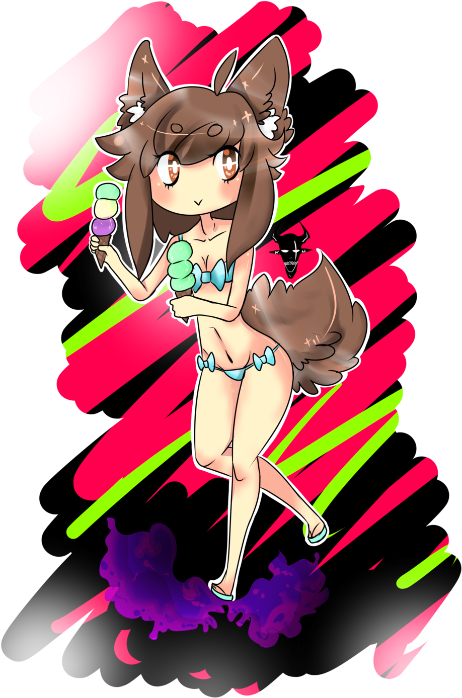 Summer Time By Muddymilk Summer Time By Muddymilk - Cartoon (1024x1405)